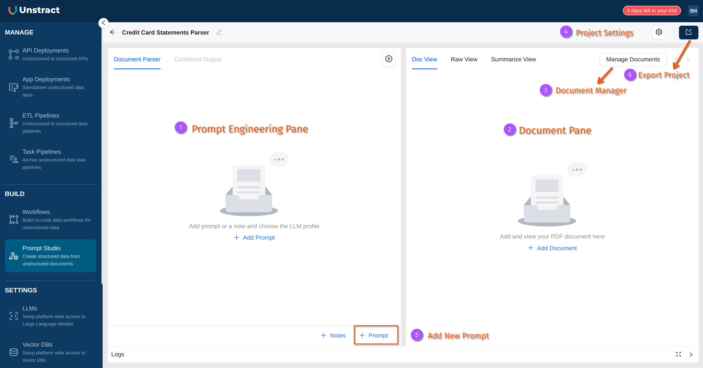 img Prompt Studio layout