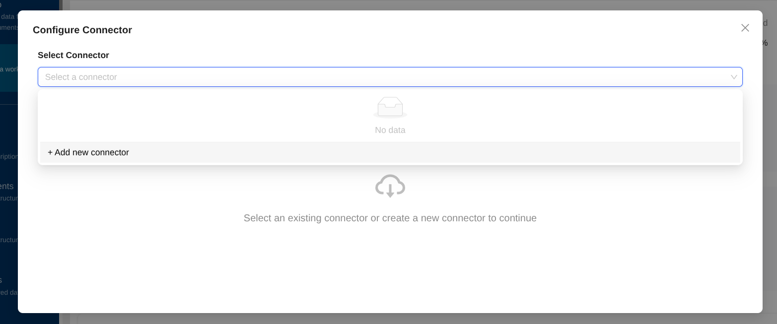 Add connector from workflow
