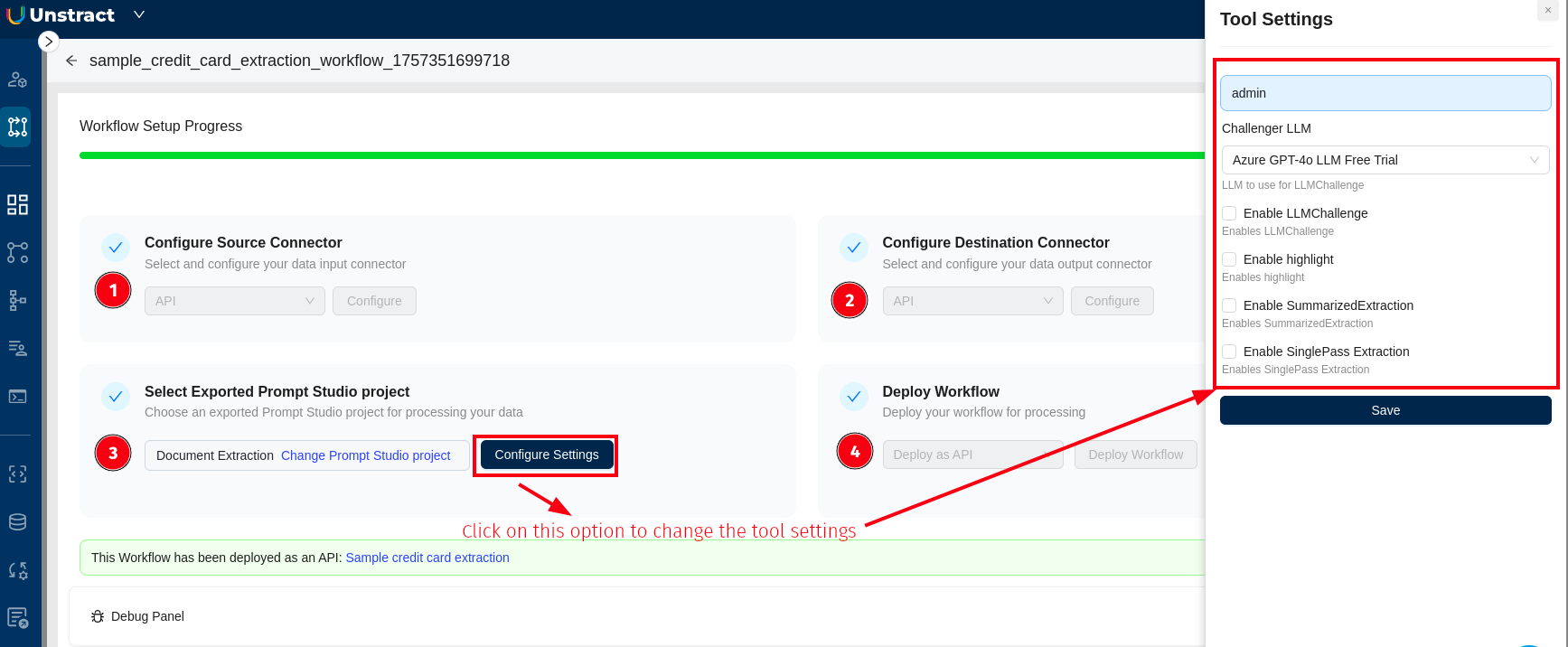 Workflow Studio Interface