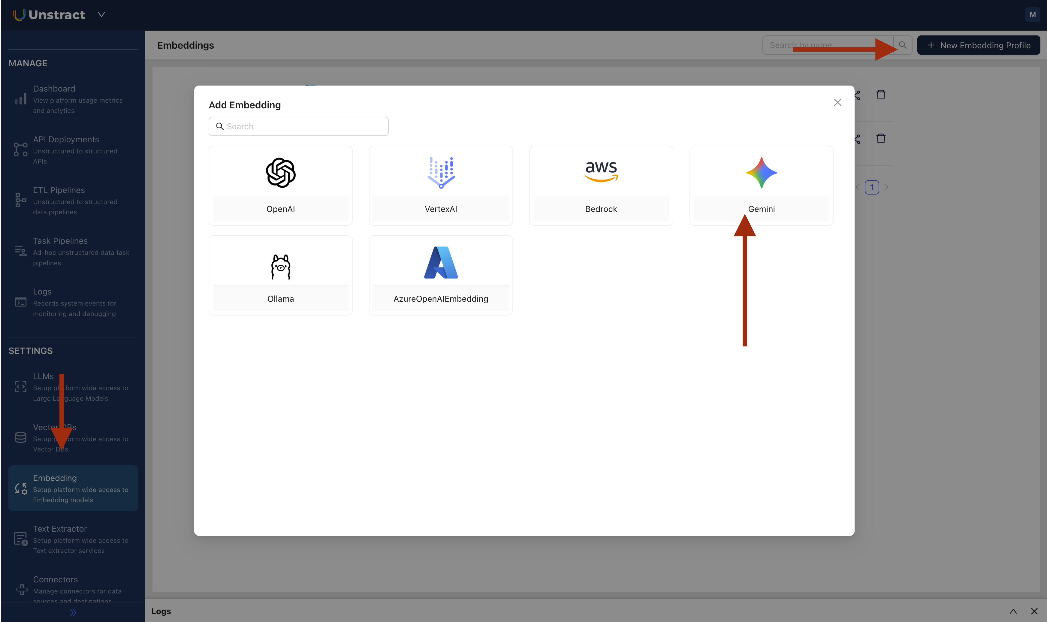 img Gemini Embedding Adapter Selection