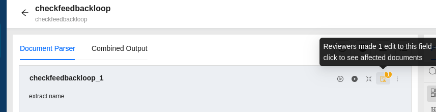 Change indicator on a prompt card