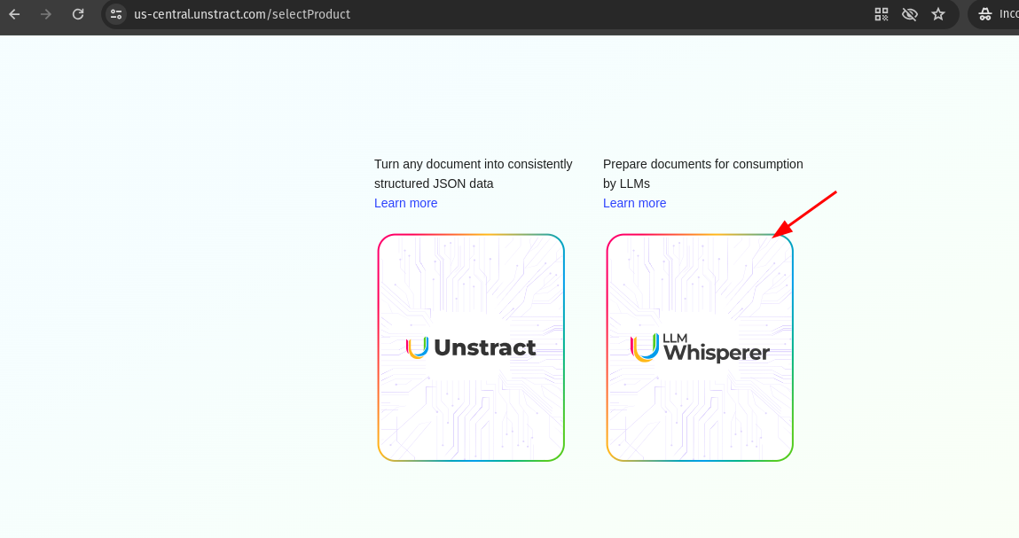 img LLMWhisperer Text Extractor Configuration