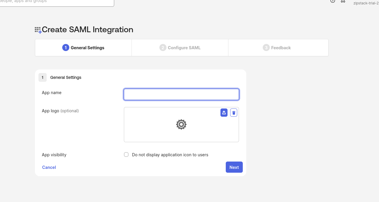 SAML — General Settings