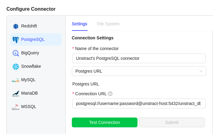 img PostgreSQL Database Connection URL