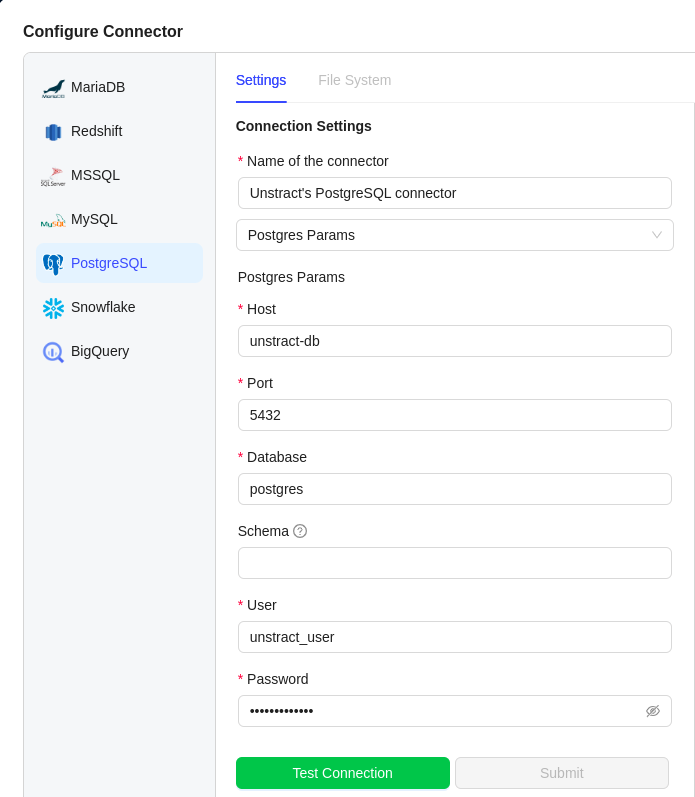 img PostgreSQL Database Connector