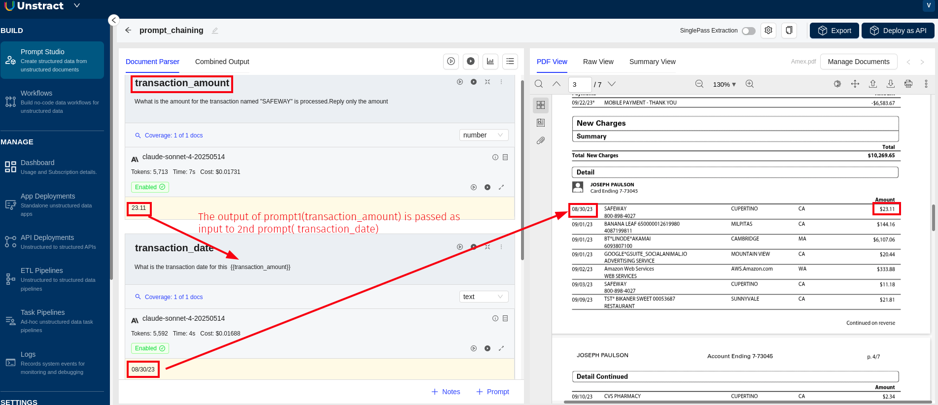 Prompt Chaining Example 1