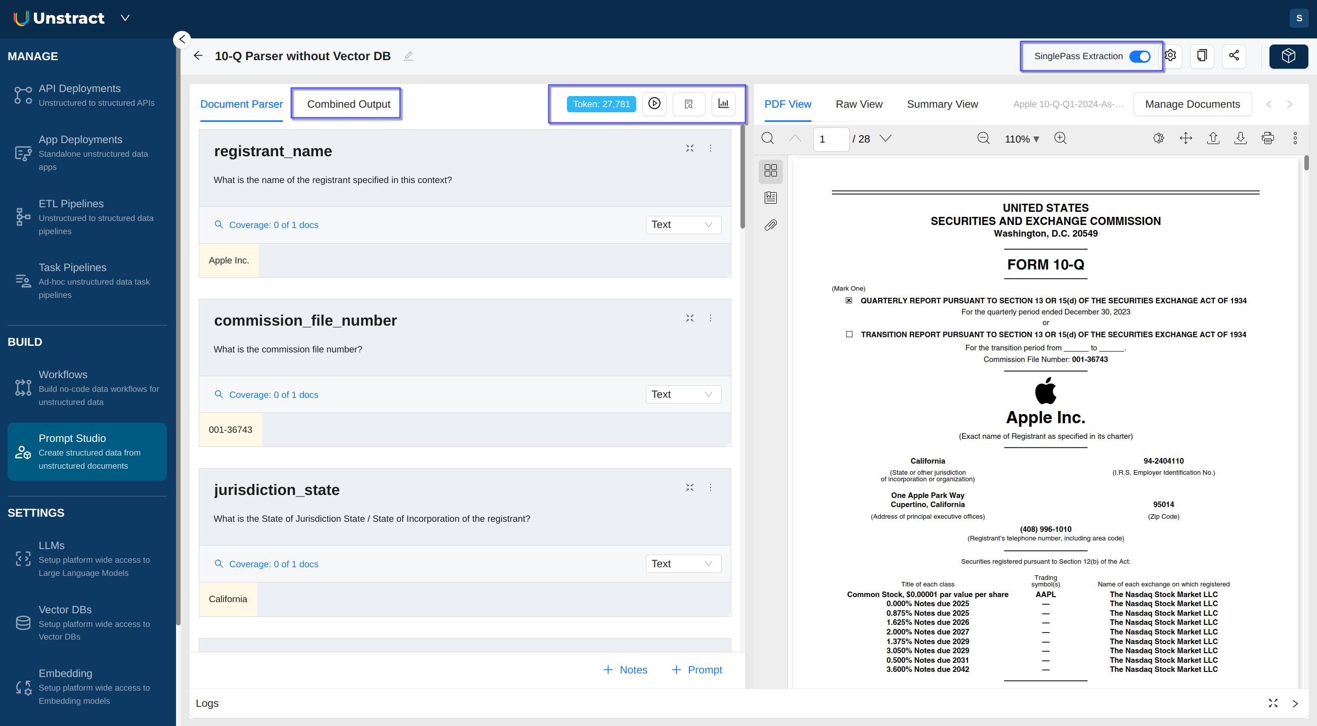 img SinglePass Extraction