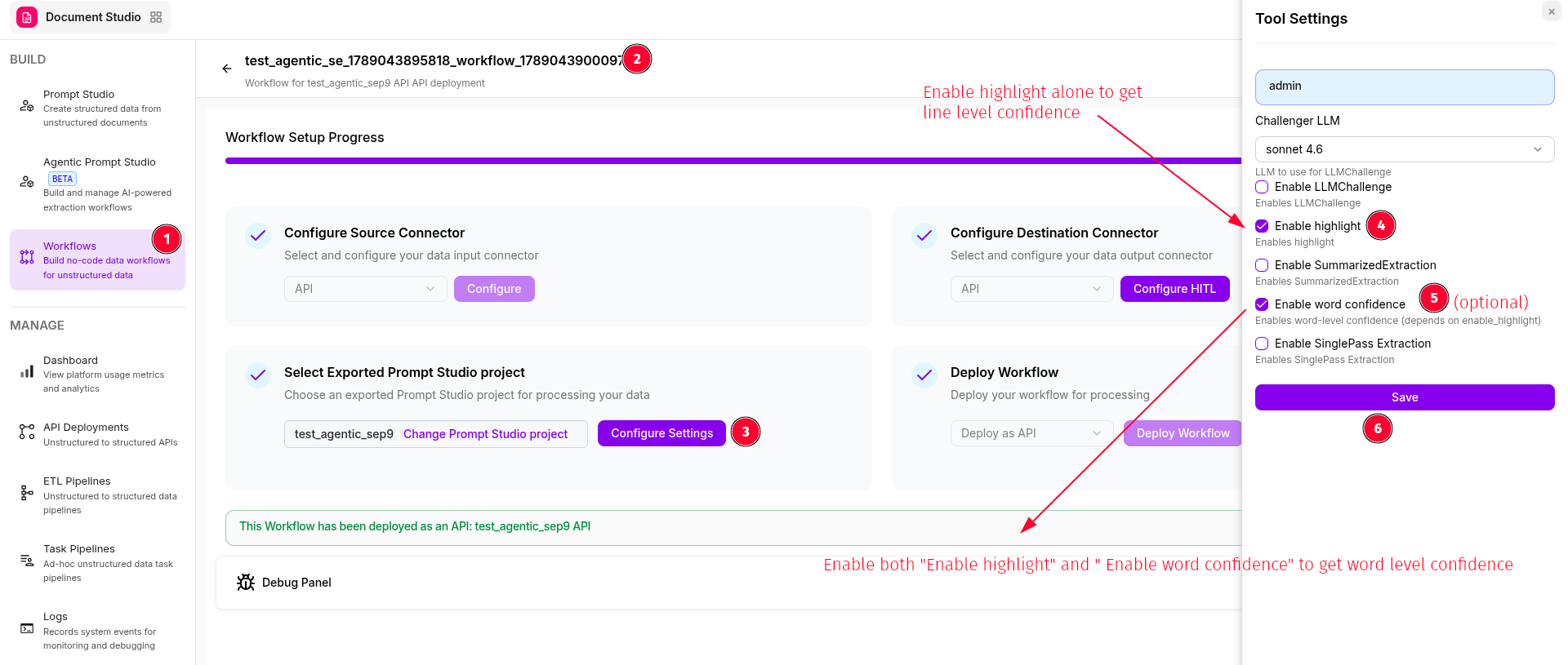 Workflow Tool Settings