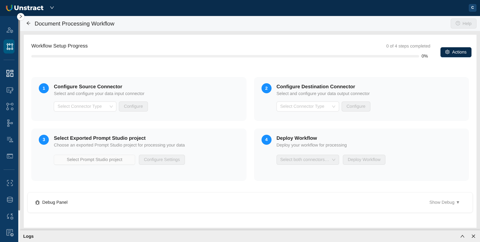 Workflow Creation Wizard